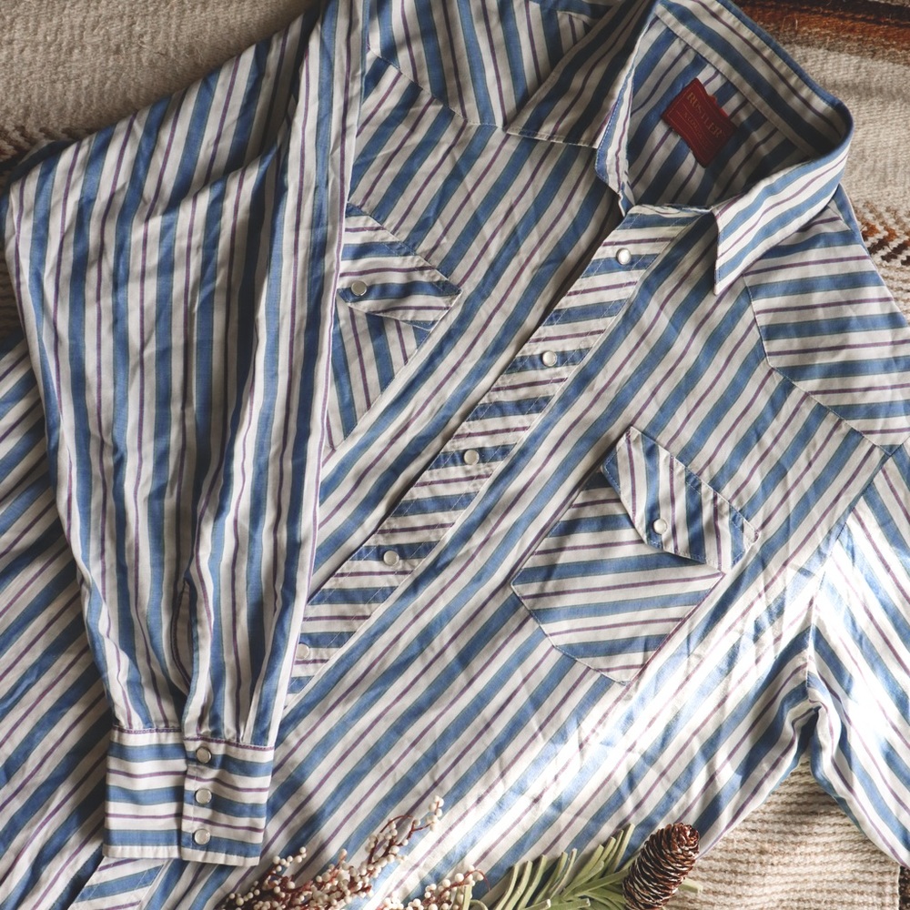 Vintage Rustler Pearl Snap Shirt